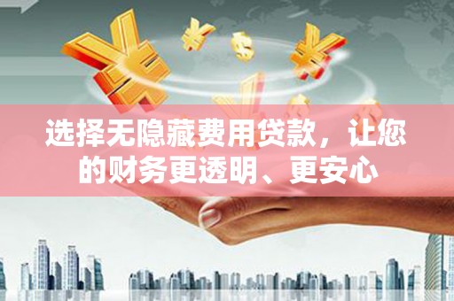 乐安选择无隐藏费用贷款，让您的财务更透明、更安心